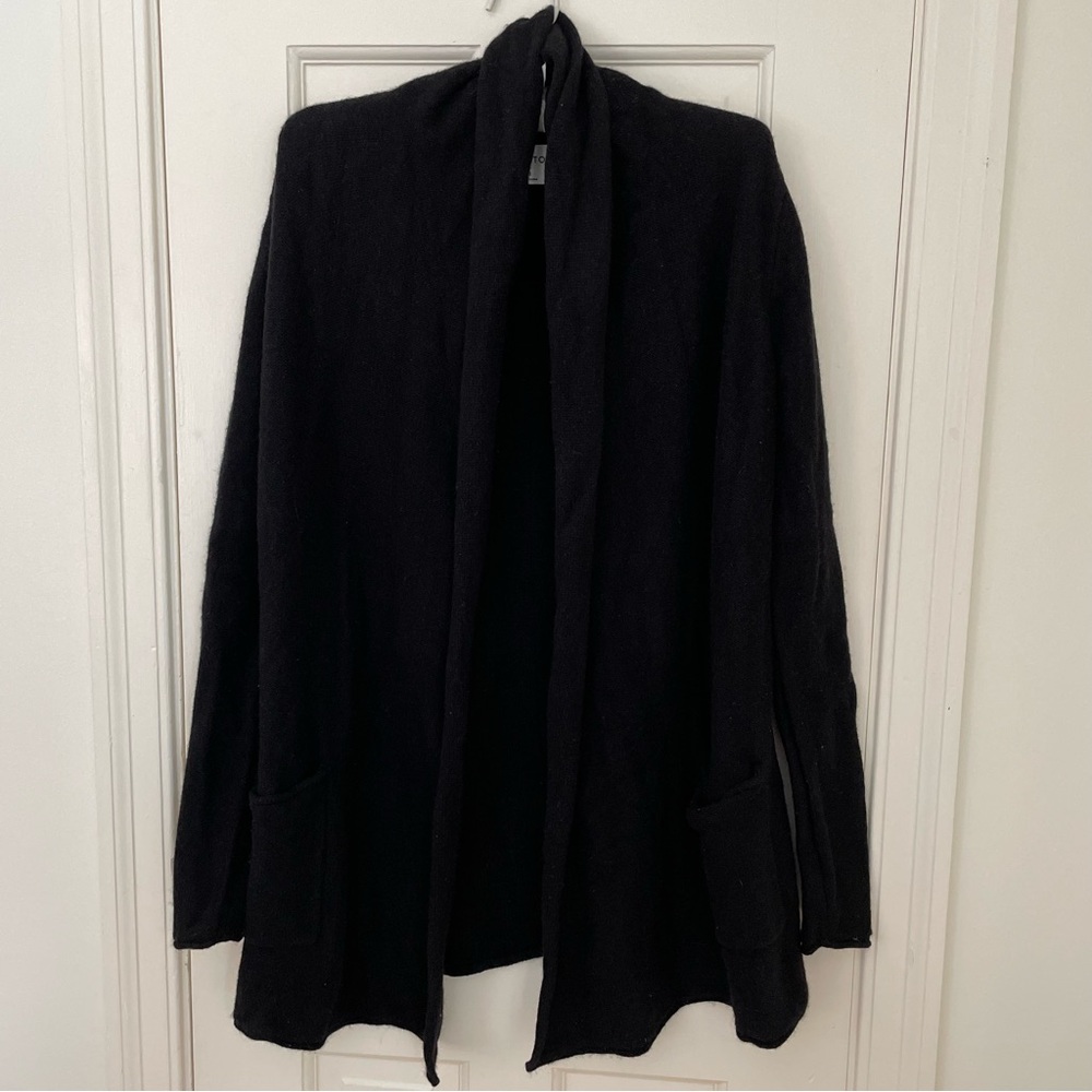 Aritzia Babaton Beekman Open Front Shawl Cardigan, Black, Small